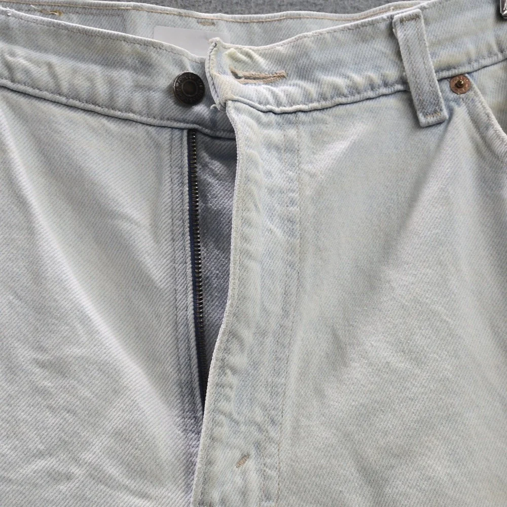 VINTAGE Levi's 550 Men Jeans 36X34 Light Blue Tapered Orange Tab 80s USA READ